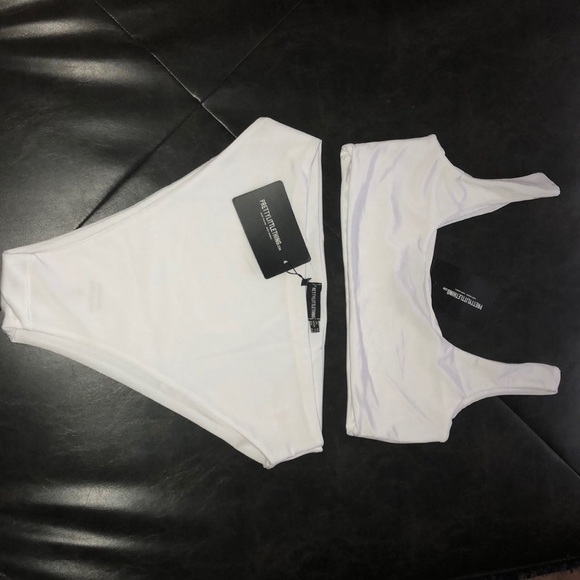 PrettyLittleThing Other - ❤️❤️White High Waist Swimsuit ❤️❤️ NWT
